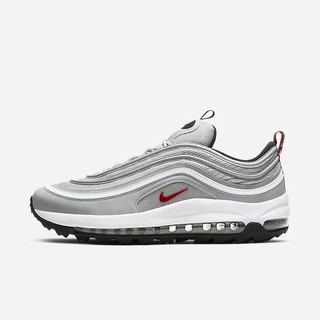 Pantofi Golf Nike Air Max 97 G Barbati Metal Argintii Albi Negrii Rosii | FBXT-07593